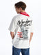 Crew Neck Short Sleeve Printed Combed Cotton Men's T-shirt